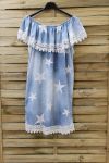 DRESS SHOULDERS STARS 0790 LIGHT BLUE