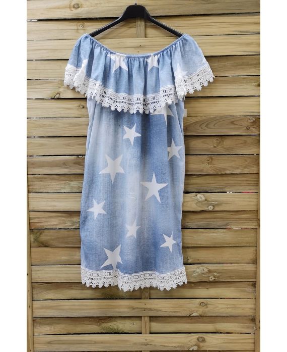 DRESS SHOULDERS STARS 0790 LIGHT BLUE