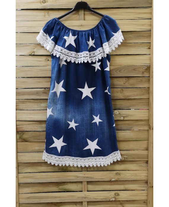 DRESS SHOULDERS STARS 0790 DARK BLUE