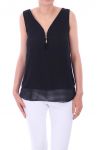 TOP ZIP POSTERIORE ATTRAVERSA 0794 NERO