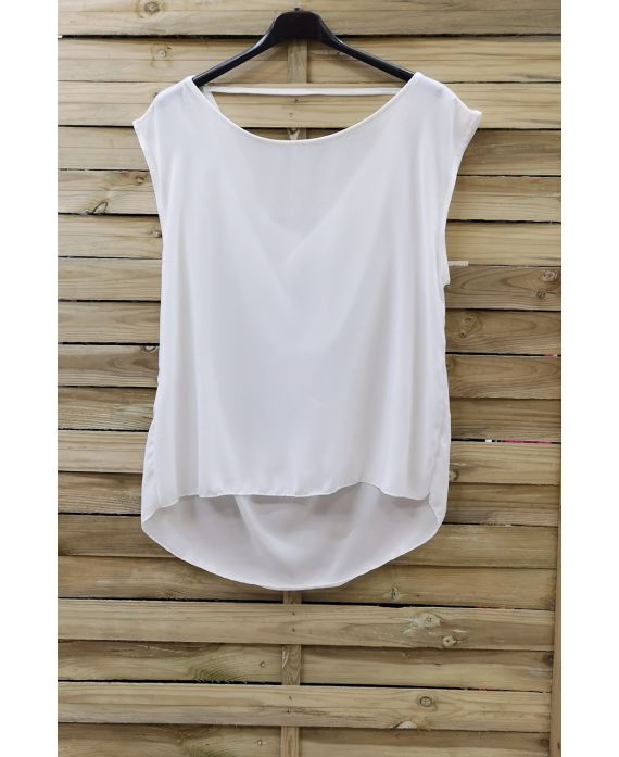 TOP DOS OUVERT 0795 BLANC