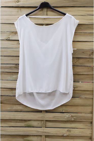 TOP DOS OUVERT 0795 BLANC