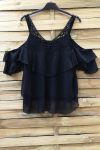 LACE TOP 0796 BLACK