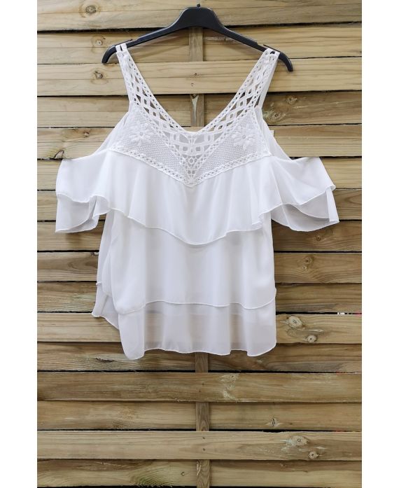 LACE TOP 0796 WHITE