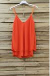 TOP HAS ADJUSTABLE STRAPS 0734 CORAL