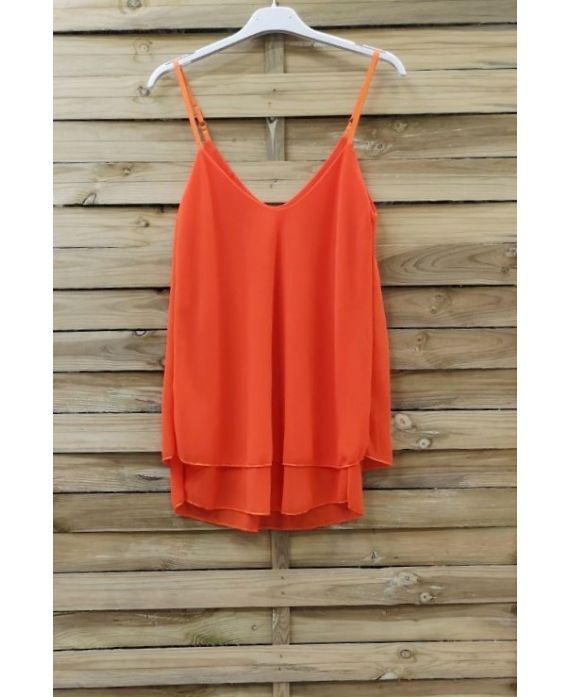 TOP HAS ADJUSTABLE STRAPS 0734 CORAL