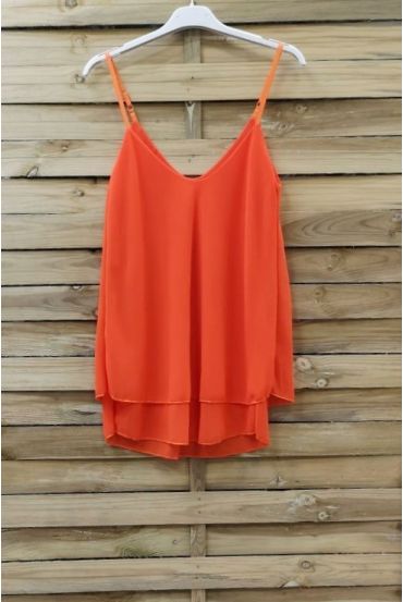 TOP HAS ADJUSTABLE STRAPS 0734 CORAL