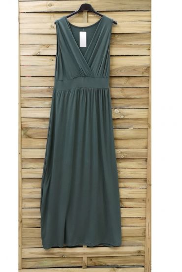 ROBE LONGUE 0807 VERT MILITAIRE