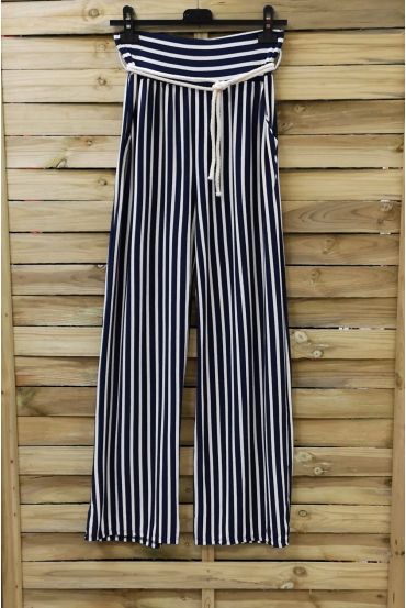 PANTS STRIPED 2 POCKETS 0805 NAVY BLUE