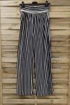 PANTS STRIPED 2 POCKETS 0805 BLACK