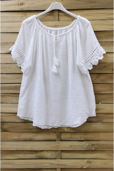 LACE TOP 0800-WIT