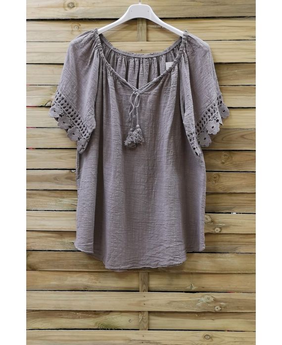 LACE TOP 0800 TAUPE