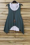 TOP 2 PIECES + NECKLACE 0808 MILITARY GREEN