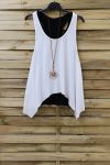 TOP 2 PIECES + COLLIER 0808 BLANC