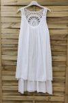 VESTIDO BORDADO 0762 BLANCO