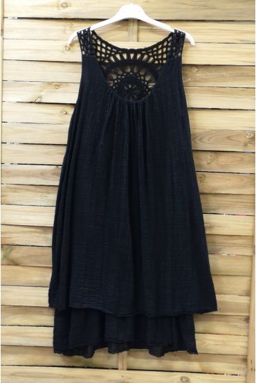 DRESS BACK EMBROIDERY 0762 BLACK