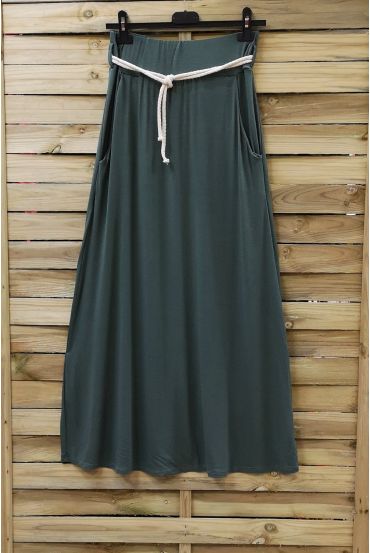 LONG SKIRT 2 POCKETS MILITARY GREEN