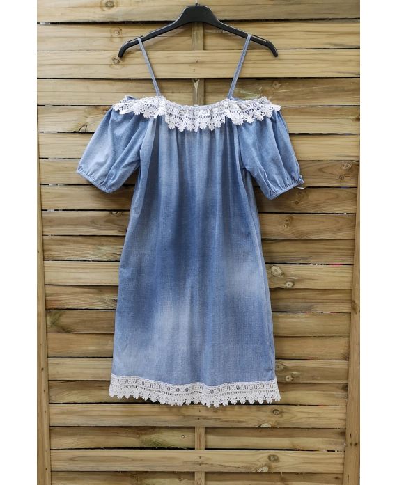 ROBE A BRETELLES 0791 BLEU CLAIR