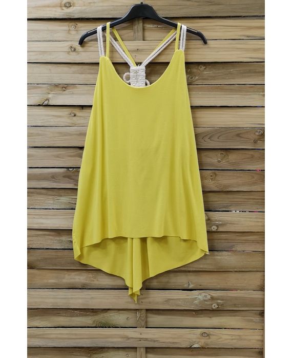 TOP HAS SHOULDER STRAPS 0803 YELLOW