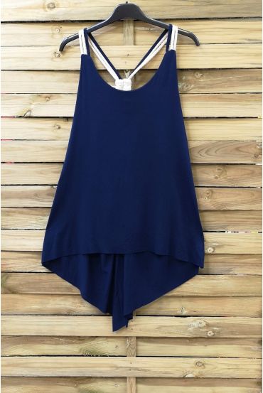 TOP HAS SHOULDER STRAPS 0803 NAVY BLUE