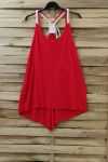 TOP HAS SHOULDER STRAPS 0803 RED