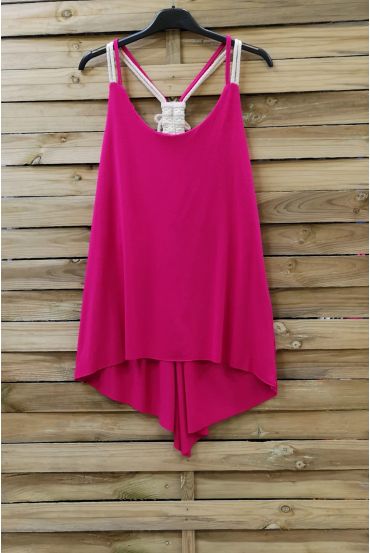 TOP HAS SHOULDER STRAPS 0803 FUSHIA