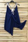 TOP HAS SHOULDER STRAPS 0803 NAVY BLUE