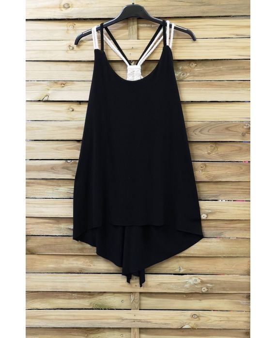 TOP HAS SHOULDER STRAPS 0803 BLACK