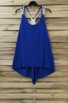 TOP HAS SHOULDER STRAPS 0803 ROYAL BLUE