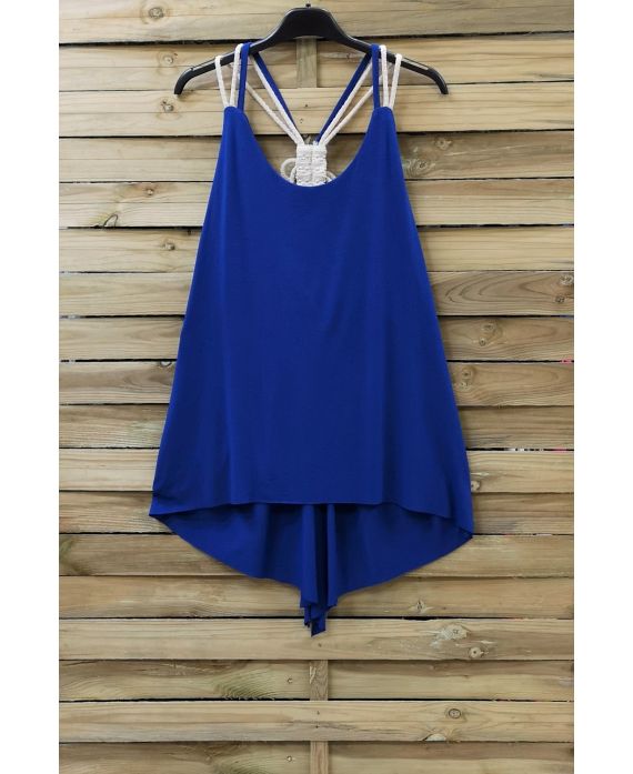 TOP HAS SHOULDER STRAPS 0803 ROYAL BLUE