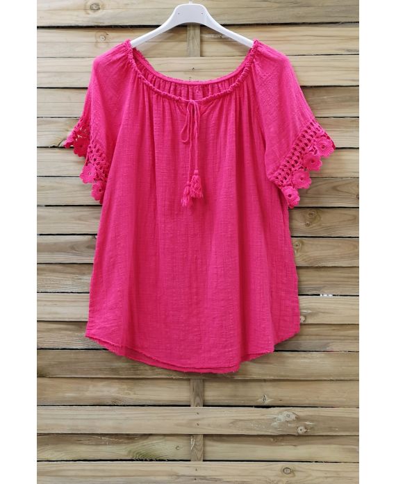 LACE TOP 0800 FUSHIA