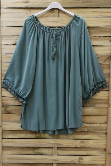 TUNIEK OVERSIZE HEEFT FRANJES 0760 KHAKI