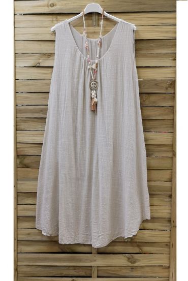 DE GRAN TAMAÑO VESTIDO DE 0764 BEIGE