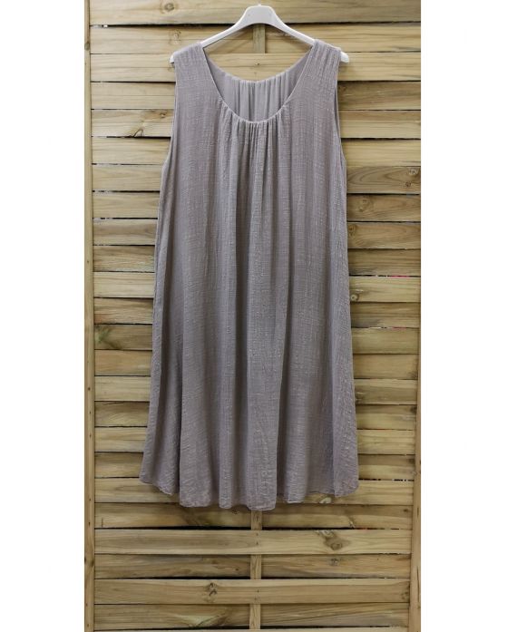 LARGE SIZE DRESS 0764 TAUPE