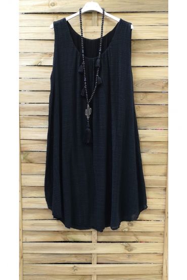 DE GRAN TAMAÑO VESTIDO DE 0764 NEGRO