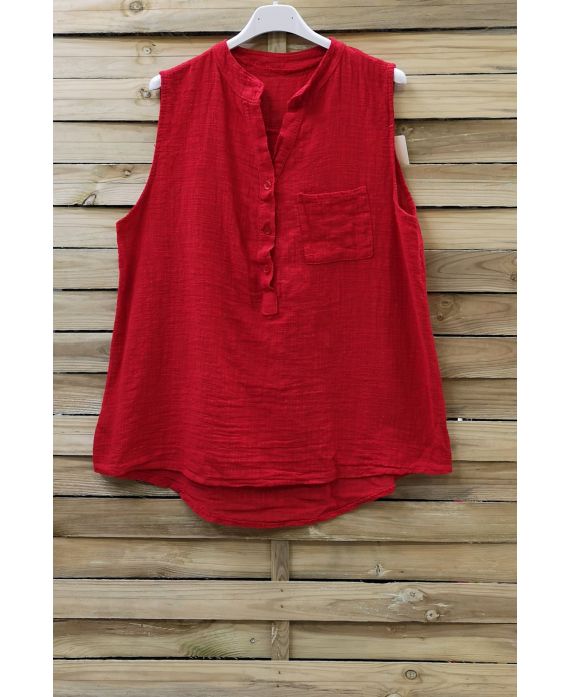 TOP IN LINO 0813 ROSSO