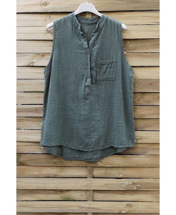 TOP IN LINO 0813 KHAKI