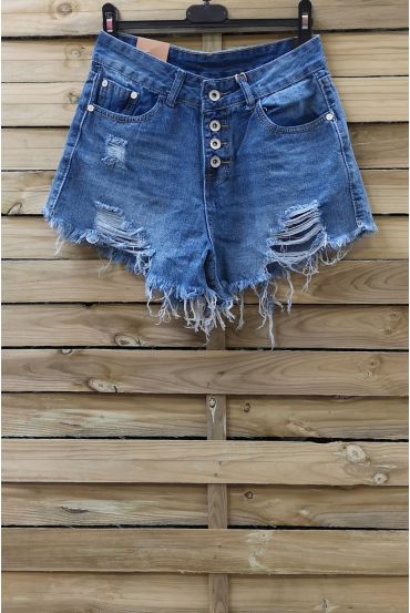 SHORTS JEANS DESTROY x 3 0090 BLAU