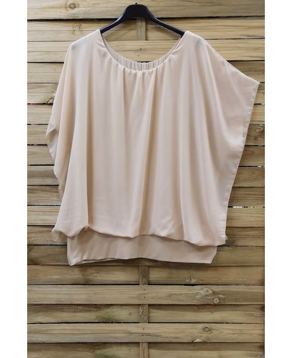 GRANDE TAILLE TOP VOILAGE 0576 BEIGE