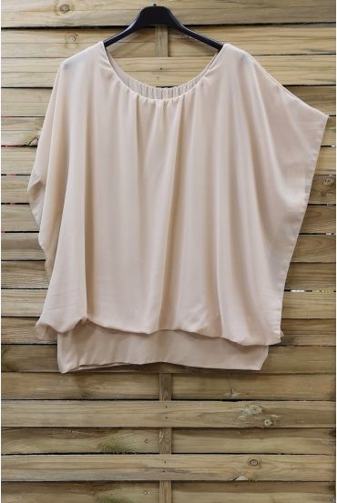 GRANDE TAILLE TOP VOILAGE 0576 BEIGE