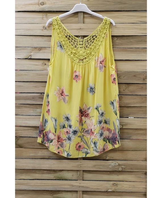 TOP PRINTS LACE 0822 YELLOW