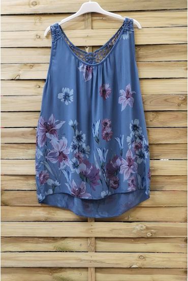 TOP PRINTS LACE 0822 BLUE