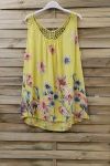 TOP PRINTS LACE 0822 YELLOW