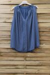 BLUSE DRUCKT 0821 BLAU FONCE