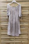 KLEID AUSSCHNITT ELASTIQUEE 0819 TAUPE