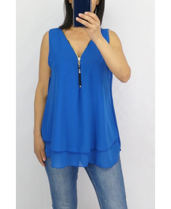 TOP RITSEN TERUG KRUISEN 0794 ROYAL BLUE