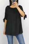 TOP NECKLINE FANCY ELASTIQUEE 0757 BLACK