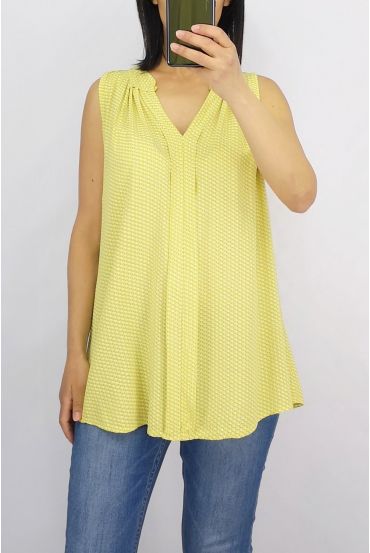 BLUSA STAMPA 0821 GIALLO