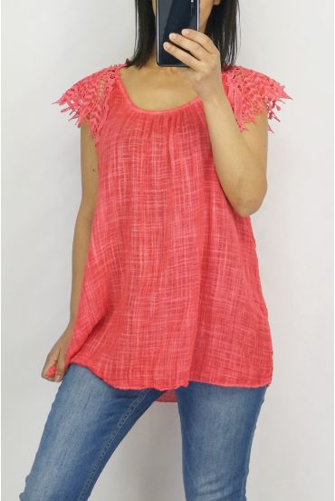 TOP SHOULDER LACE BEADS 0758 RED