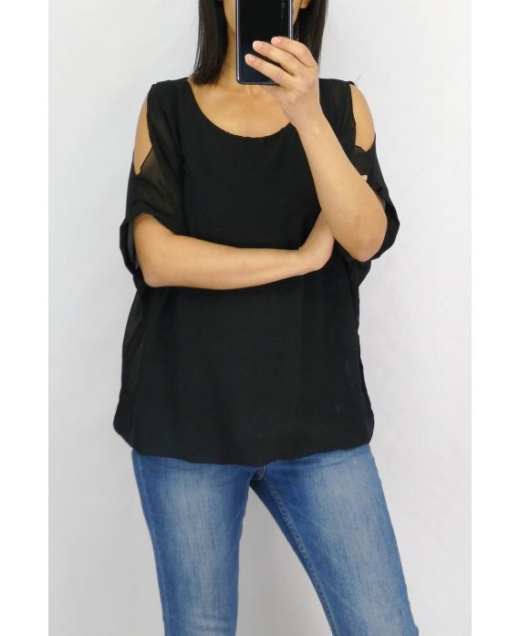 TOP SHOULDERS OPEN 0733 BLACK